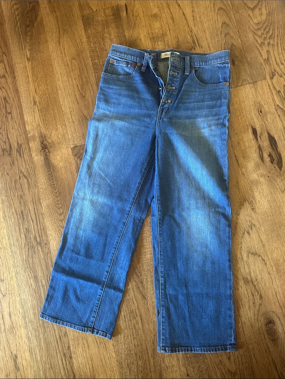 Madewell Men's Relaxed Blue Denim Jeans
